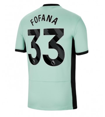 Lacne Muži Futbalové dres Chelsea Wesley Fofana #33 2023-24 Krátky Rukáv - Tretina